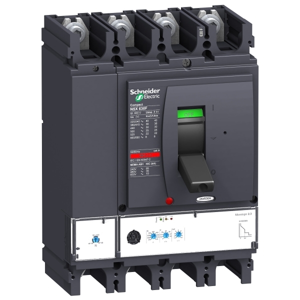 Disjoncteur ComPacT NSX630H ML 2.3 630A 4P4D 70KA