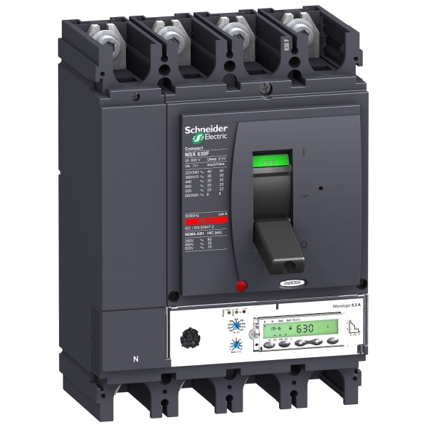 Disjoncteur ComPacT NSX630H ML 5.3 A 630A 4P4D 70KA