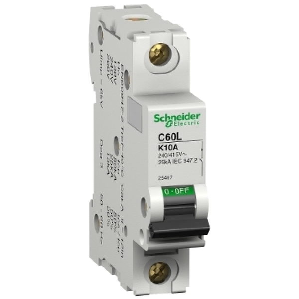 25460 SCHNEIDER Disjoncteur modulaire C60L 1P 1A K