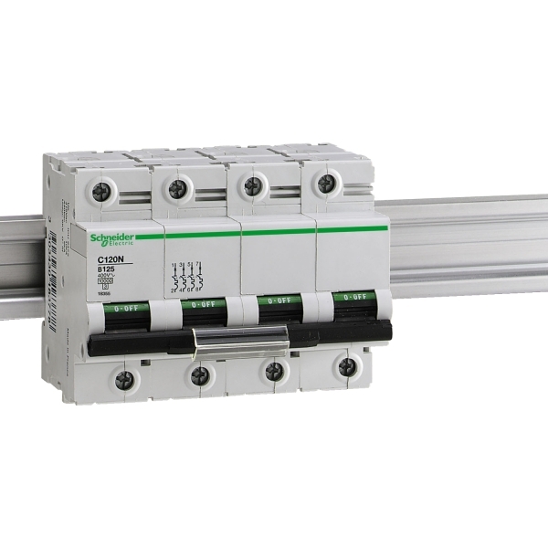 Disjoncteur modulaire C120N 4P 125A C 10000A/10KA