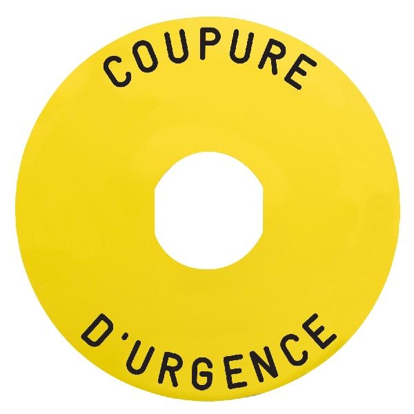 ETIQUETTE CIRCULAIRE JAUN
