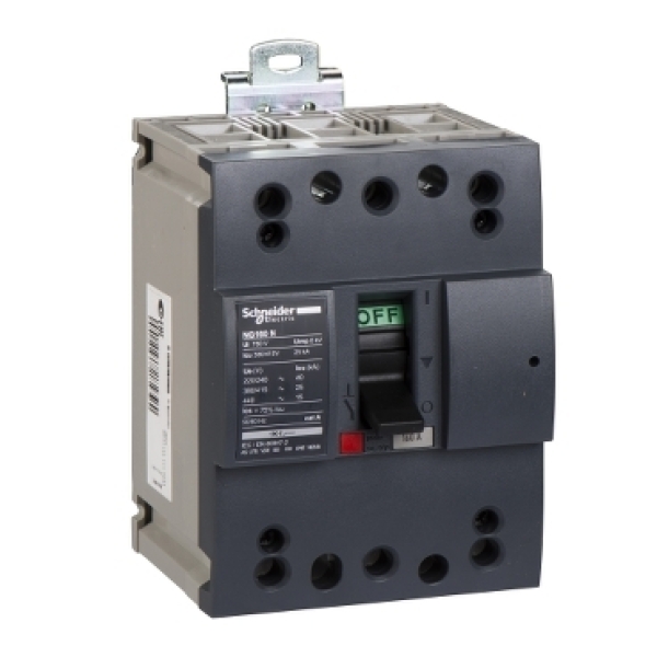 Disjoncteur modulaire NG160N 3P3D TM160D 30kA