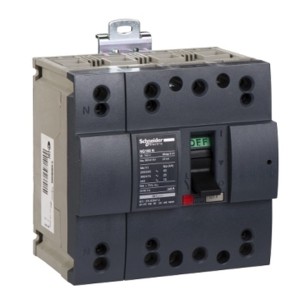Disjoncteur modulaire NG160N 4P4D TM125D 30kA