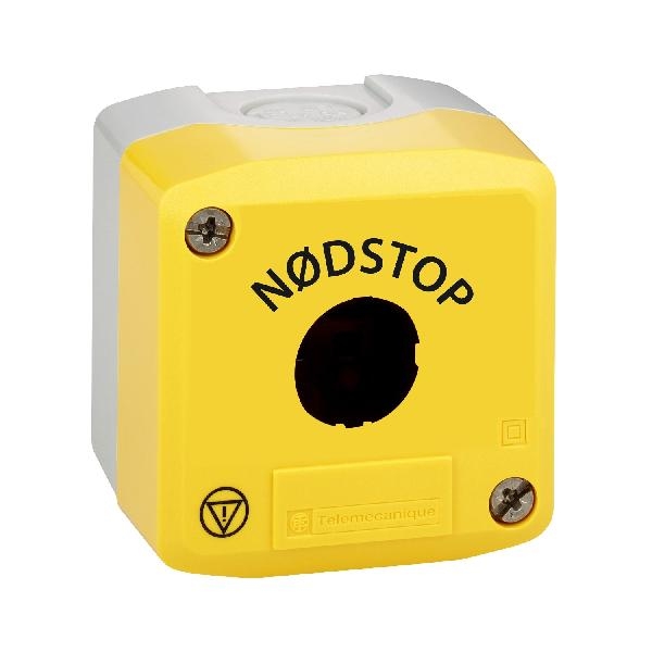 BOITE VIDE JAUNE 1 TROU