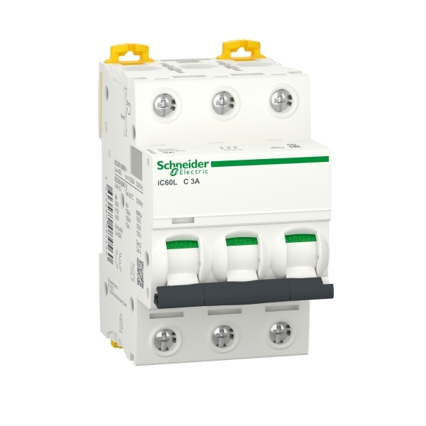 A9F94303 SCHNEIDER Disjoncteur modulaire IC60L 3P 3A courbe C 15000A/25KA