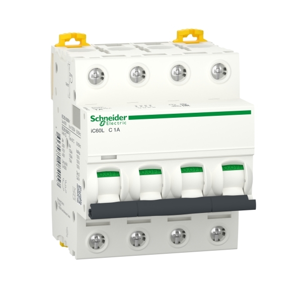 A9F94401 SCHNEIDER Disjoncteur modulaire IC60L 4P 1A courbe C A9F94401 SCHNEIDER Disjoncteur modulaire IC60L 4P 1A courbe C