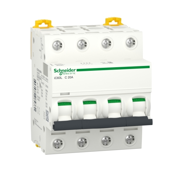 A9F94420 SCHNEIDER Disjoncteur modulaire IC60L 4P 20A courbe C 15000A/25KA